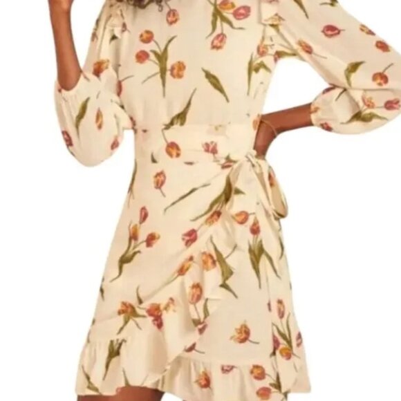 Reformation Dresses & Skirts - Reformation Quest Long Sleeve Floral Dress Bianca Floral Print Size 0 Womens NWT